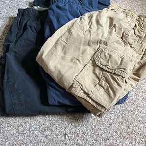 3 pairs of lines cargo pants and 1 pair of cargo shorts big boys